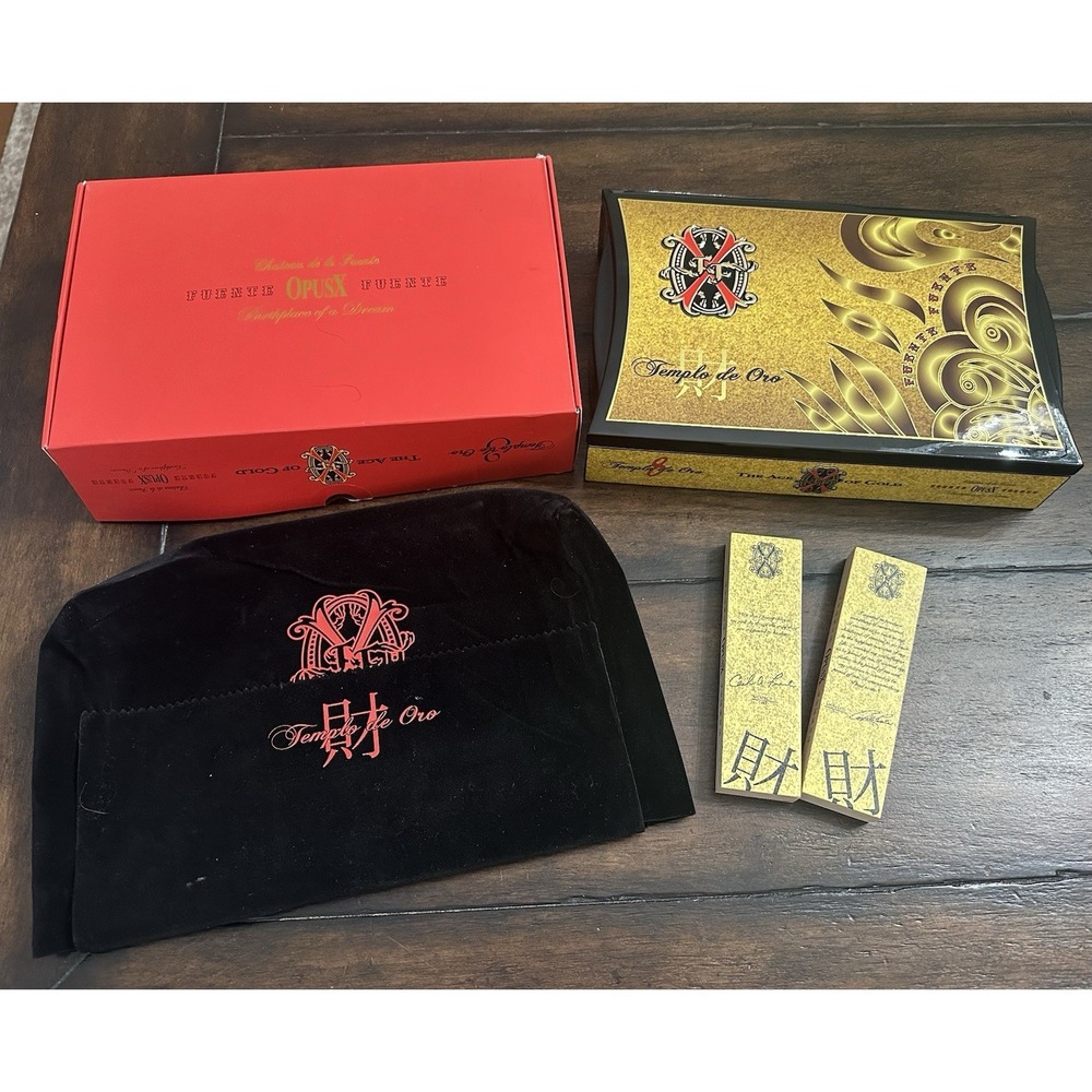 Fuente Opus X Templo de Oro Limited Edition Empty Cigar Box‎